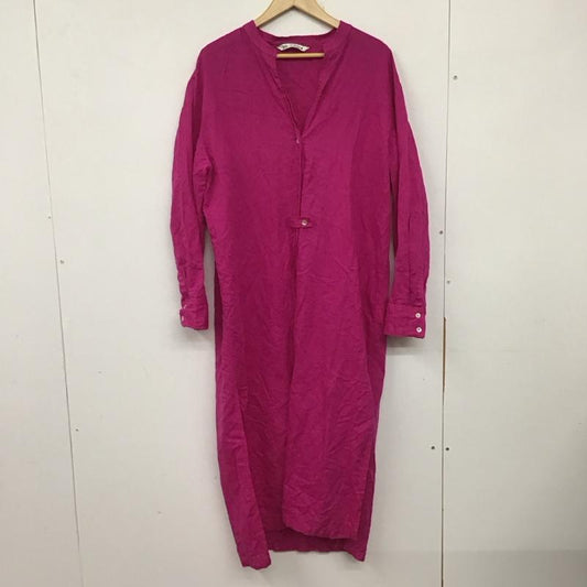 ザラ ZARA ワンピース ロングスカート L 無地 桃 / ピンク / X 紫 / パープル /  レディース USED 古着 中古 10137479