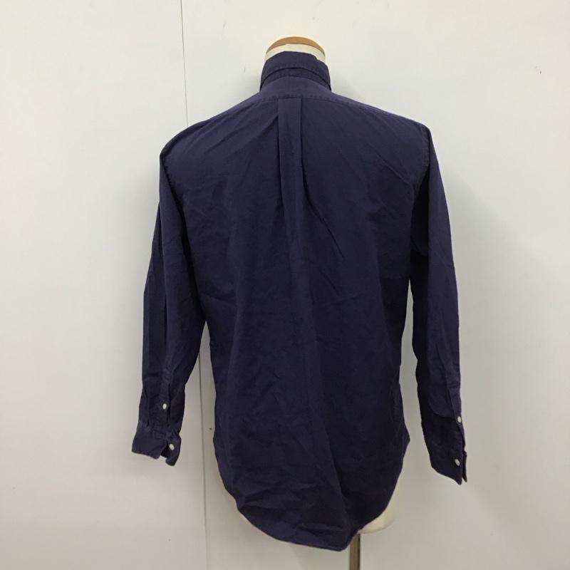 ラルフローレン RALPHLAUREN シャツ、ブラウス 長袖 長袖シャツ カラーシャツ 長袖カットソー S ロゴ、文字 紺 / ネイビー /  メンズ USED 古着 中古 10123866
