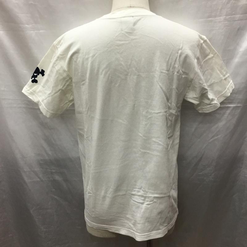 サンタスティック SANTASTIC! Tシャツ 半袖 半袖カットソー プリントTシャツ クルーネックカットソー M プリント 白 / ホワイト /  メンズ USED 古着 中古 10122916