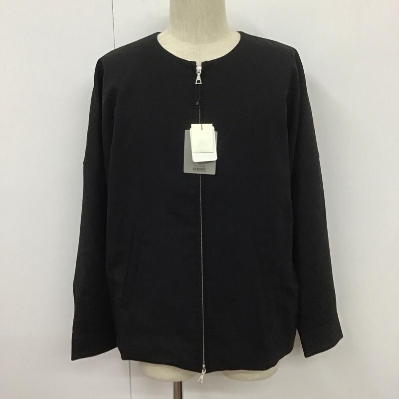 ハレ HARE ジャケット、上着 ジャンパー、ブルゾン ha030028ad ジップアップジャケット ブルゾン ノーカラージャケット アウター L 無地 黒 / ブラック /  メンズ USED 古着 中古 10107780