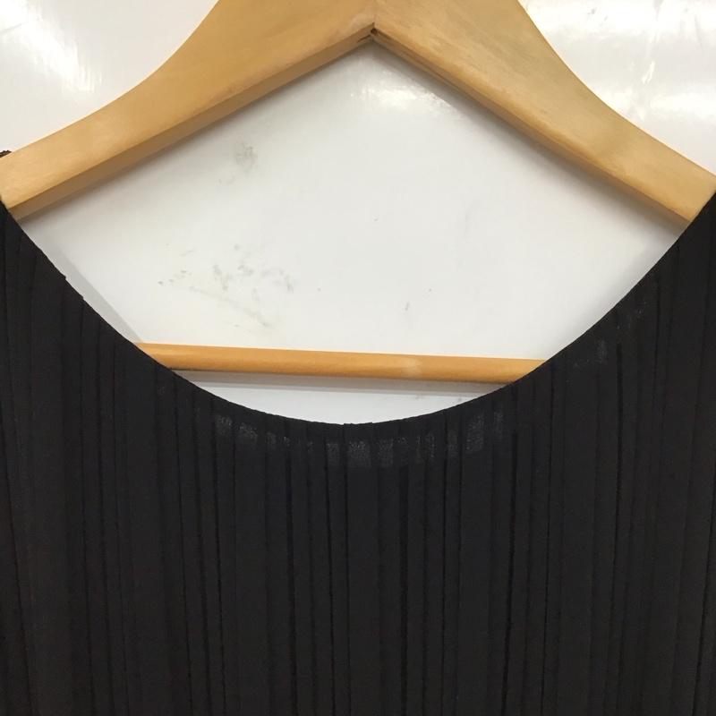 セオリーリュクス theory luxe ワンピース ひざ丈スカート 40 無地 黒 / ブラック /  レディース USED 古着 中古 10129284