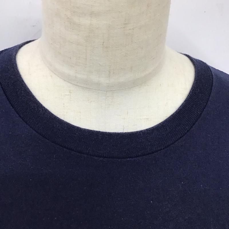 アディダス adidas Tシャツ 半袖 80年代 万国旗タグ USA製 ロゴ、文字 紺 / ネイビー /  メンズ USED 古着 中古 10118125
