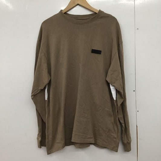 ニューエラ NEW ERA Tシャツ 長袖 XL ロゴ、文字 X プリント 茶 / ブラウン /  メンズ USED 古着 中古 10146858