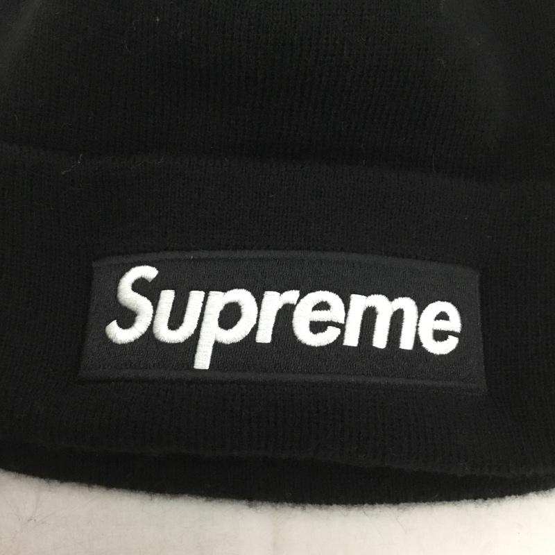 シュプリーム Supreme 帽子 ニット帽 New Era Box Logo Beanie ロゴ、文字 黒 / ブラック /  メンズ USED 古着 中古 10142805