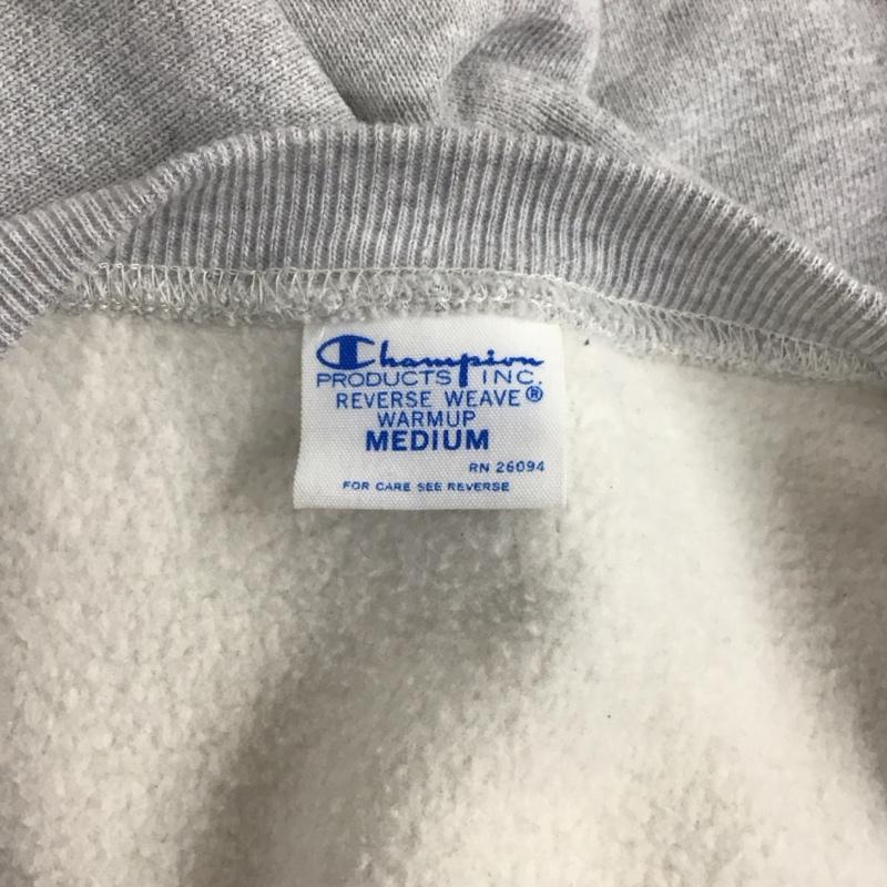 チャンピオン Champion トレーナー 長袖 c3-y014 リバースウィーブ クルーネックスウェットシャツ 長袖スウェット M プリント 灰 / グレー /  メンズ USED 古着 中古 10126423