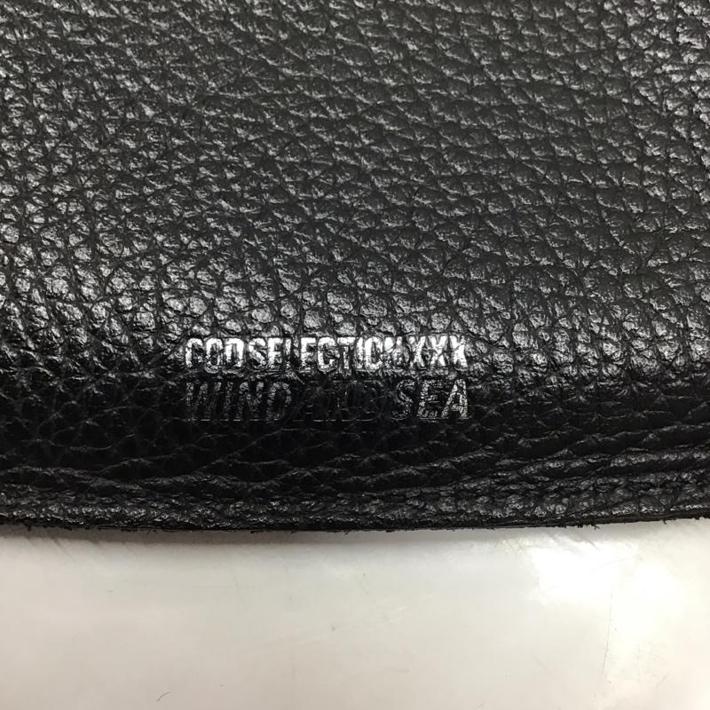 ウィンダンシー WIND AND SEA 財布 コンパクト財布 God Selection XXX レザー L字ファスナー ロゴ、文字 黒 / ブラック /  メンズ USED 古着 中古 10116450