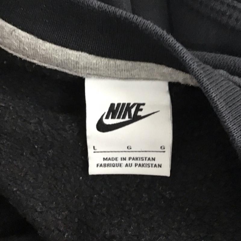 ナイキ NIKE トレーナー 長袖 623459-010 ASNIKECLUBCREWSWOOSH 長袖トレーナー クルーネックスウェット L ロゴ、文字 黒 / ブラック /  メンズ USED 古着 中古 10123824