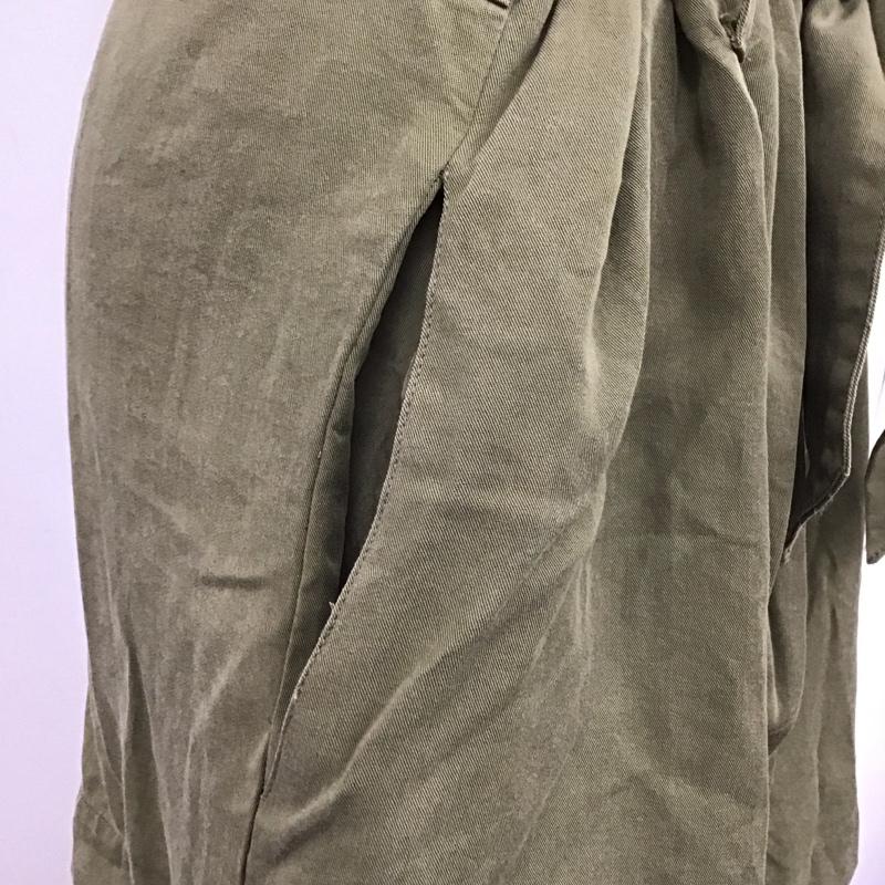 ザラ ZARA ベスト ベスト ジップアップベスト ノースリーブカットソー ロングベスト S 無地 カーキ / カーキ /  レディース USED 古着 中古 10115741