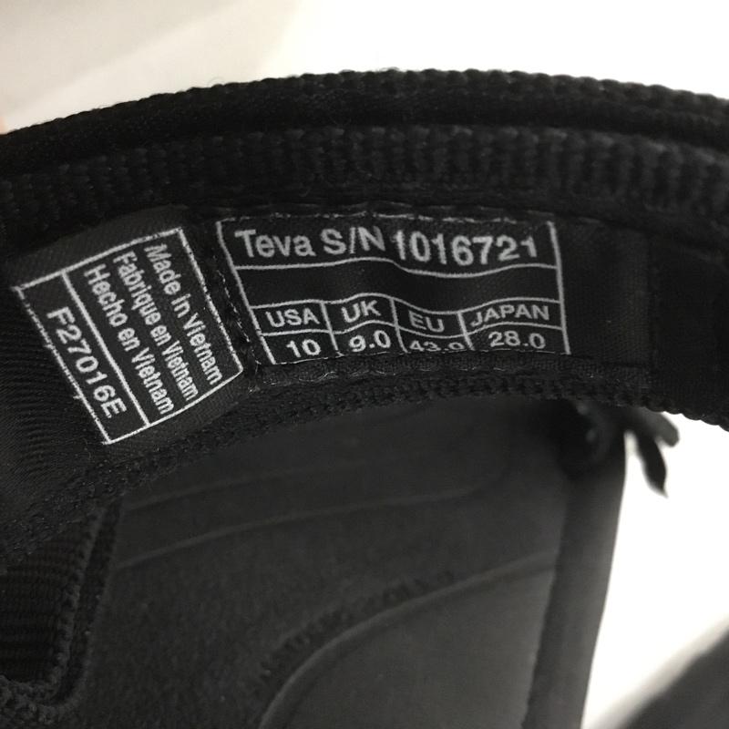 テバ Teva サンダル サンダル 1016721 uniform experiment スポーツサンダル スポサン 28cm 28.0cm ロゴ、文字 黒 / ブラック /  メンズ USED 古着 中古 10133539