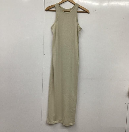 古着 USED ワンピース ロングスカート LEZ10A2209A0001 アメスリ アメリカンスリーブ FREE 無地 ベージュ / ベージュ /  レディース USED 古着 中古 10139406