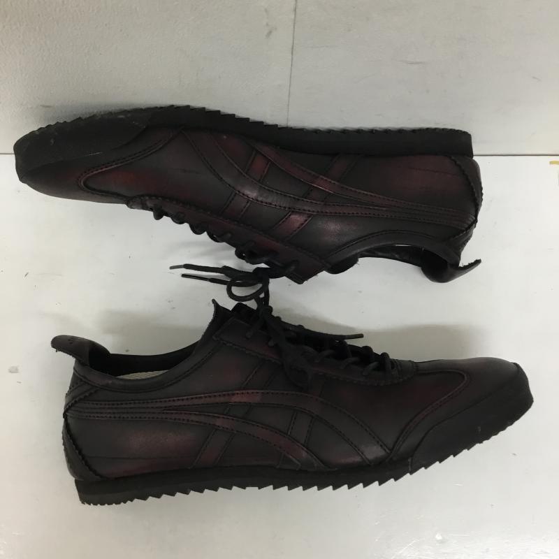 オニツカタイガー ONITSUKA TIGER スニーカー スニーカー 1181A604 MEXICO 66 DELUXE 26.0cm ロゴ、文字 黒 / ブラック / X 赤 / レッド /  メンズ USED 古着 中古 10138994