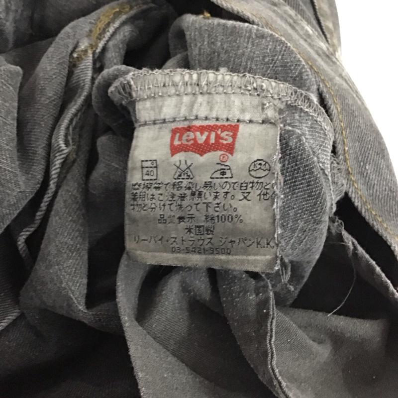 リーバイストラウスアンドコー Levi Strauss & co. パンツ デニム、ジーンズ デニムパンツ ワイドパンツ カジュアルパンツ 35インチ ダメージ加工 黒 / ブラック /  メンズ USED 古着 中古 10137241