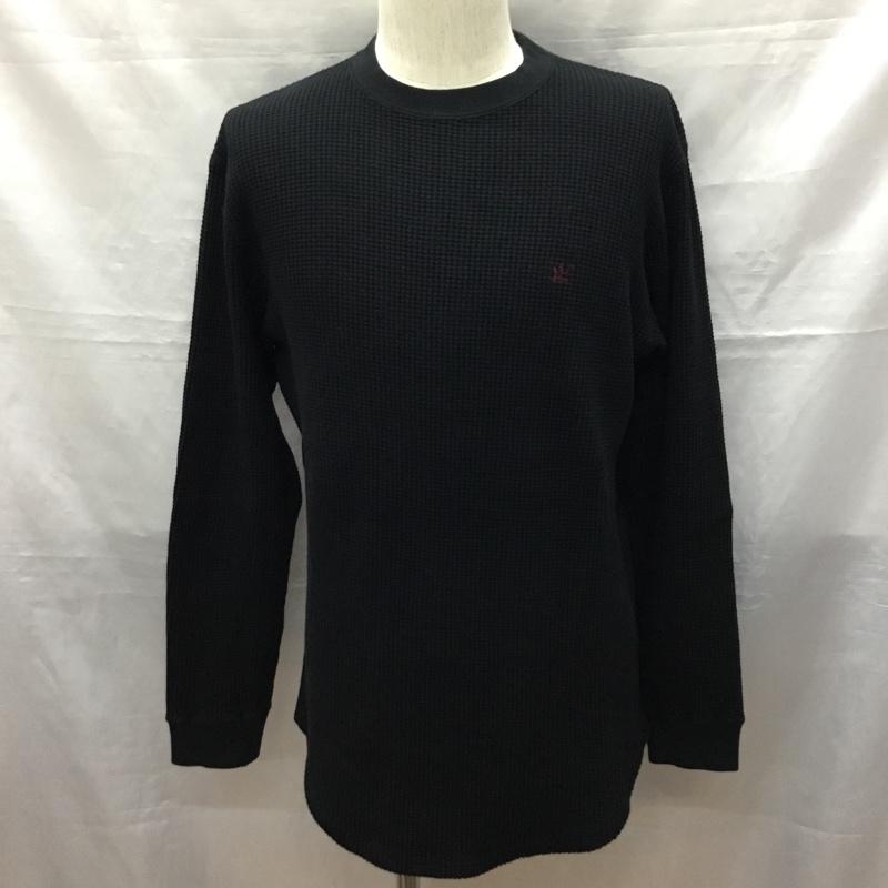 エフエイティー FAT カットソー 長袖 長袖カットソー クルーネックカットソー ロングスリーブカットソー M ロゴ、文字 紺 / ネイビー /  メンズ USED 古着 中古 10120264