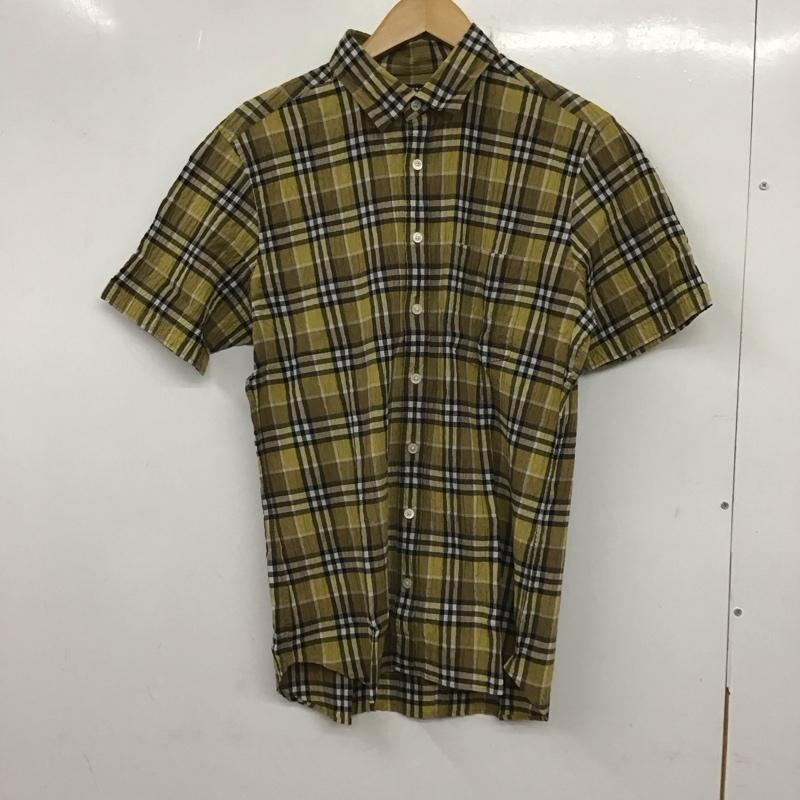 バーバリーロンドン Burberry London シャツ、ブラウス 半袖 半袖シャツ チェックシャツ カラーシャツ L チェック マルチカラー / マルチカラー /  メンズ USED 古着 中古 10139833