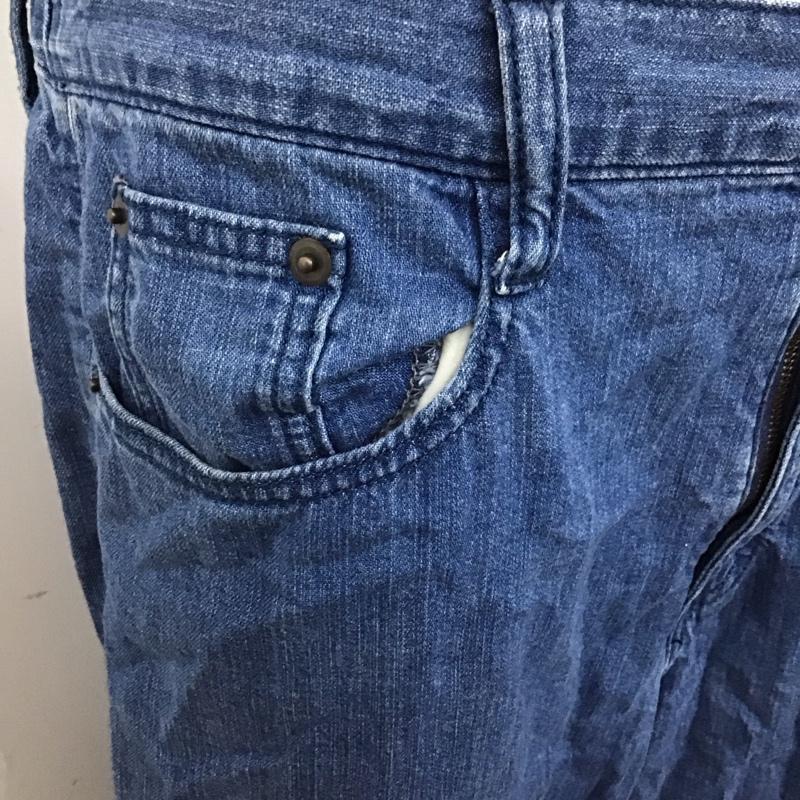 ニコアンド niko and... パンツ デニム、ジーンズ st63dl06sw ワイドパンツ L 無地 インディゴ / インディゴ /  レディース USED 古着 中古 10121195