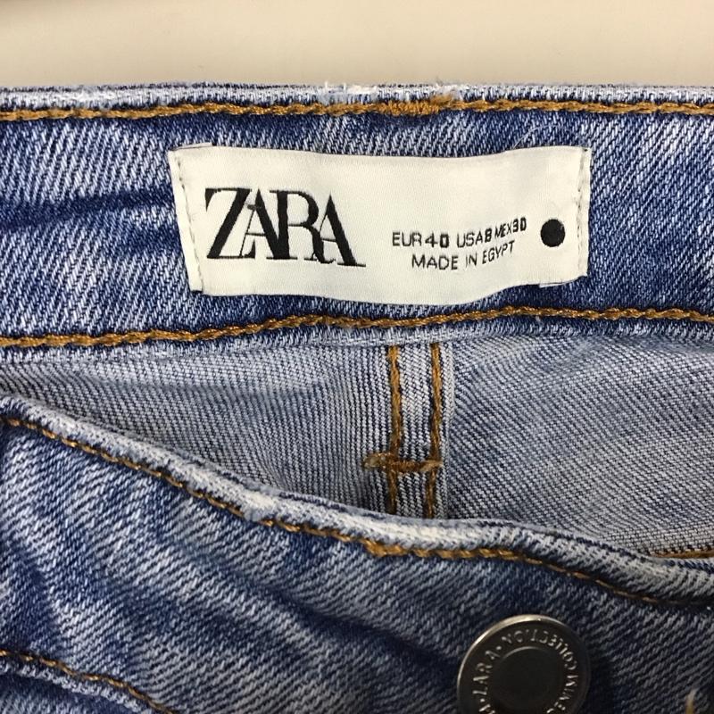 ザラ ZARA パンツ デニム、ジーンズ 40 無地 水色 / ライトブルー /  レディース USED 古着 中古 10123436