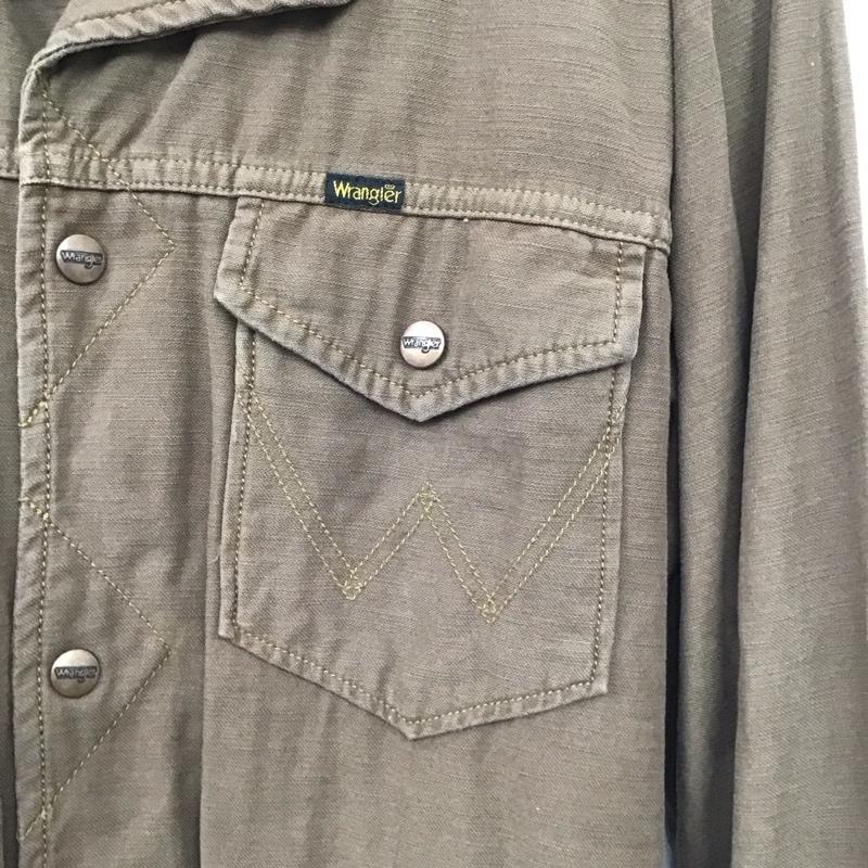 ラングラー Wrangler ジャケット、上着 ジャンパー、ブルゾン L 無地 茶 / ブラウン /  メンズ USED 古着 中古 10145744