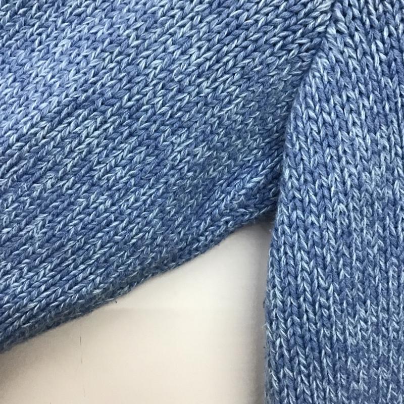 エルエルビーン L.L.Bean ニット、セーター 長袖 276141 キーネック M 無地 青 / ブルー /  レディース USED 古着 中古 10138946