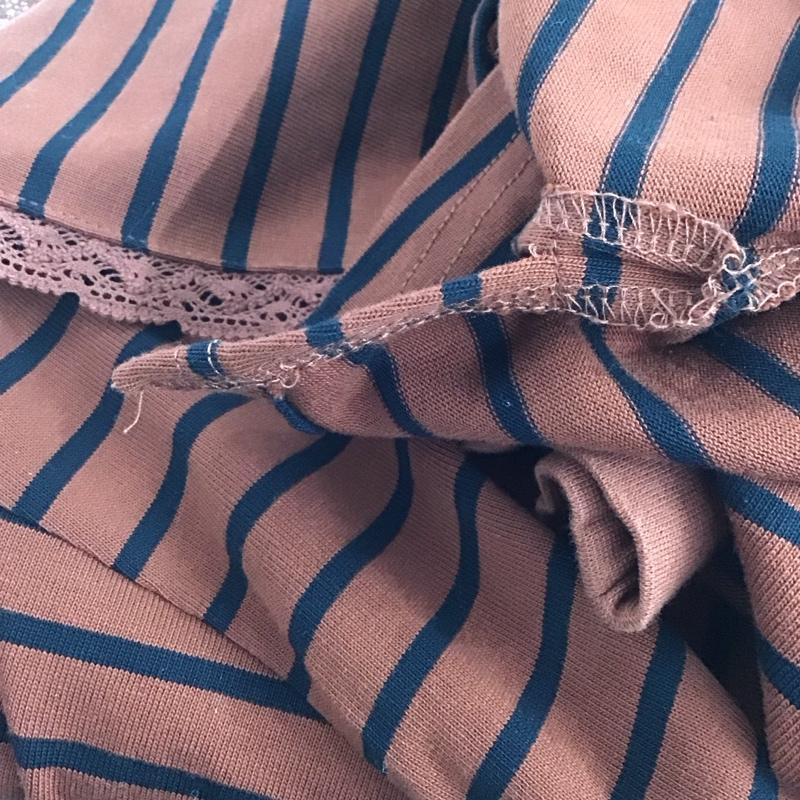 サマンサモスモス Samansa Mos2 カットソー 長袖 FREE ボーダー柄 マルチカラー / マルチカラー /  レディース USED 古着 中古 10142252