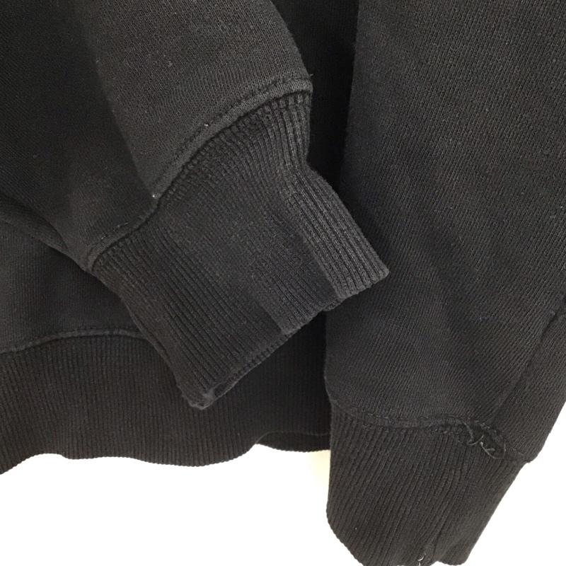 ステューシー STUSSY トレーナー 長袖 バックロゴ スウェット 裏起毛 S ロゴ、文字 黒 / ブラック /  メンズ USED 古着 中古 10133275
