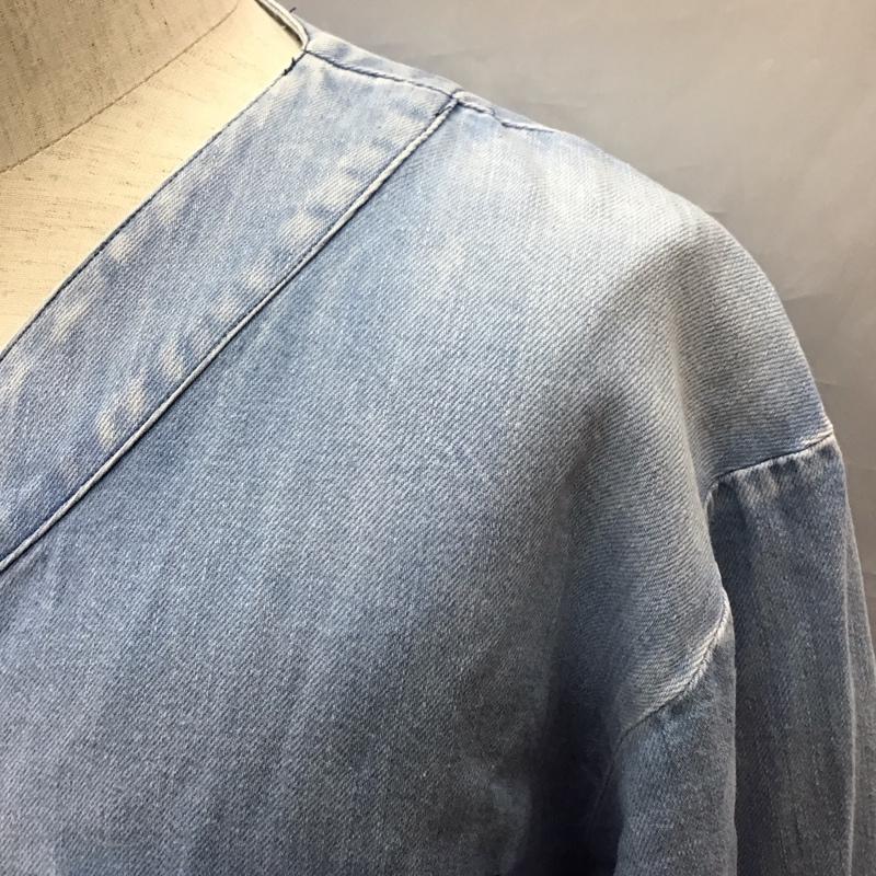 サニースポーツ SUNNY SPORTS カットソー 長袖 長袖シャツカットソー プルオーバーシャツ デニムシャツ M 無地 インディゴ / インディゴ /  メンズ USED 古着 中古 10116197