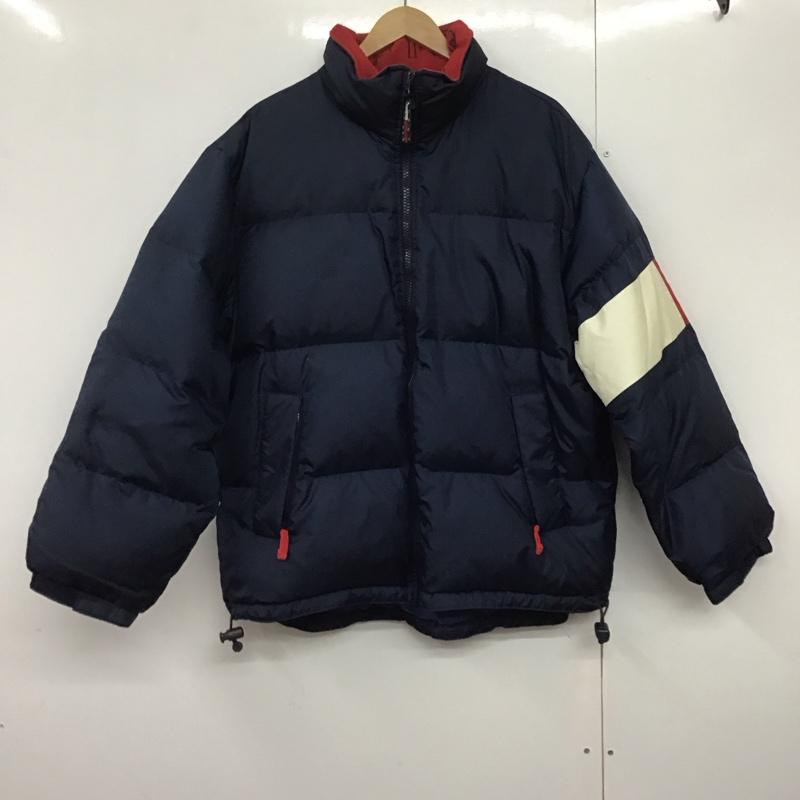 トミーヒルフィガー TOMMY HILFIGER ジャケット、上着 ダウンジャケット 0501679-5665 M 無地 紺 / ネイビー / X 白 / ホワイト / X 赤 / レッド /  メンズ USED 古着 中古 10144702