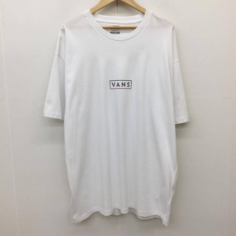 バンズ VANS Tシャツ 半袖 VN0A5E81WHT1 XL ロゴ、文字 白 / ホワイト /  メンズ USED 古着 中古 10134790