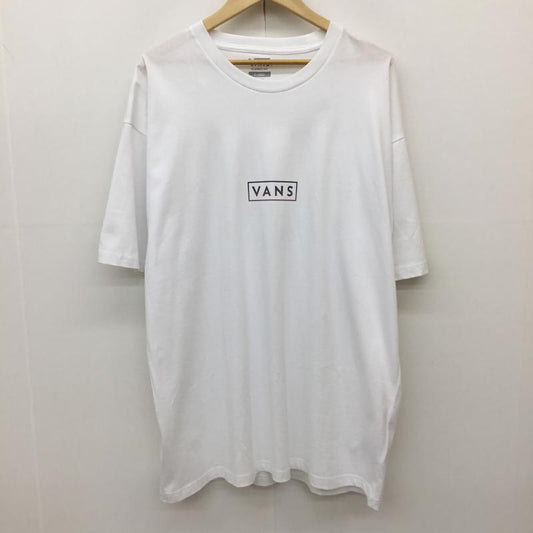 バンズ VANS Tシャツ 半袖 VN0A5E81WHT1 XL ロゴ、文字 白 / ホワイト /  メンズ USED 古着 中古 10134790