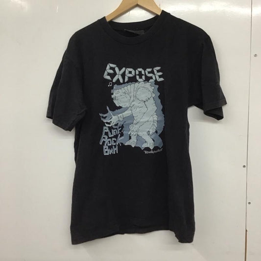 バウンティーハンター BOUNTY HUNTER Tシャツ 半袖 半袖カットソー プリントTシャツ クルーネックカットソー プリント 黒 / ブラック /  メンズ USED 古着 中古 10133353