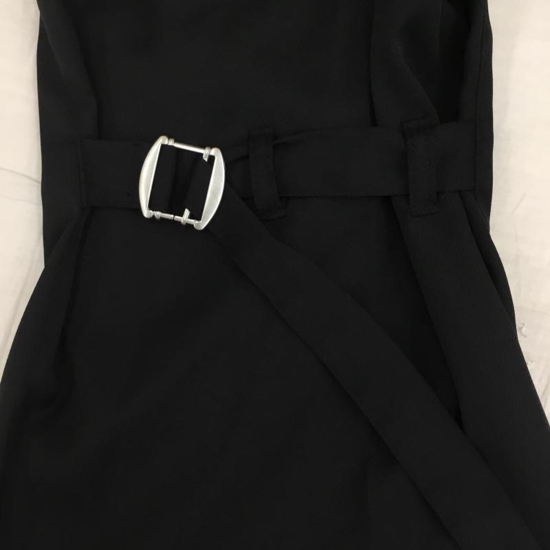 ジュンレッド JUNRed パンツ スラックス ニーベルテッドワイドフレアパンツ ANS-75090 M 無地 黒 / ブラック /  メンズ USED 古着 中古 10140183