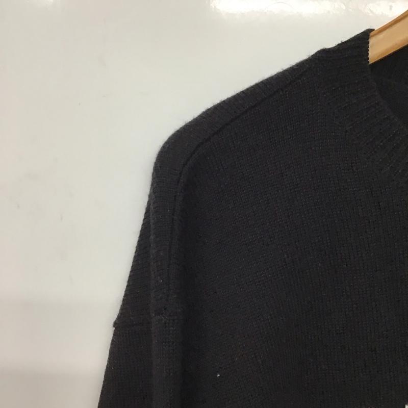 ダブルタップス WTAPS ニット、セーター 長袖 192MADT-KNM01 DECK SWEATER 3 ロゴ、文字 黒 / ブラック /  メンズ USED 古着 中古 10144707