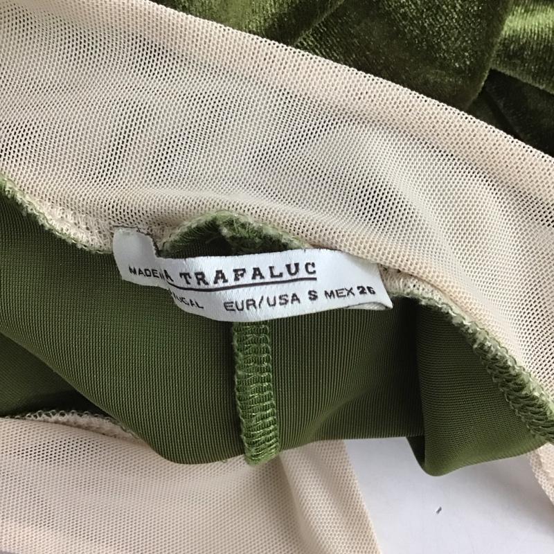 ザラ ZARA ワンピース ロングスカート S 無地 カーキ / カーキ /  レディース USED 古着 中古 10130369
