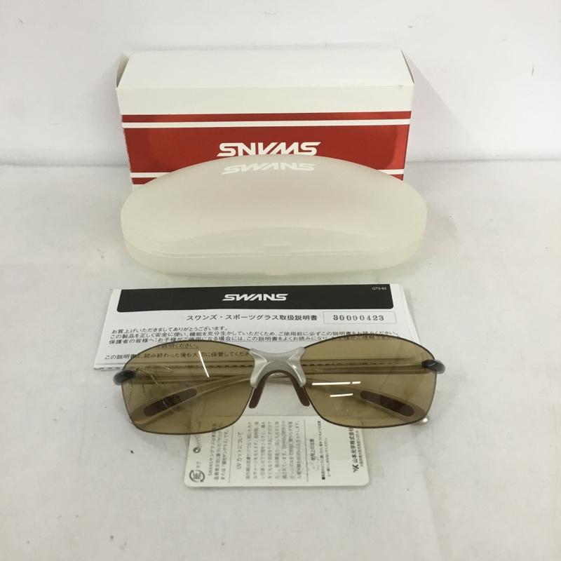 スワンズ Swans めがね・サングラス サングラス SALF-0005 スポーツサングラス 箱有 ロゴ、文字 茶 / ブラウン /  メンズ USED 古着 中古 10140542