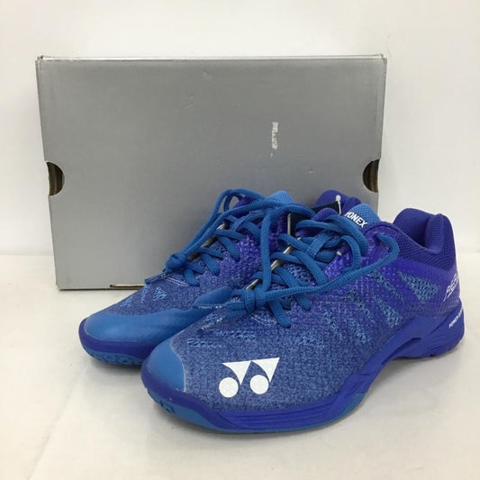 ヨネックス YONEX スニーカー スニーカー SHBA3M パワークッション エアラス3メン バドミントンシューズ 23cm 箱有 23.0cm ロゴ、文字 青 / ブルー /  レディース USED 古着 中古 10147947