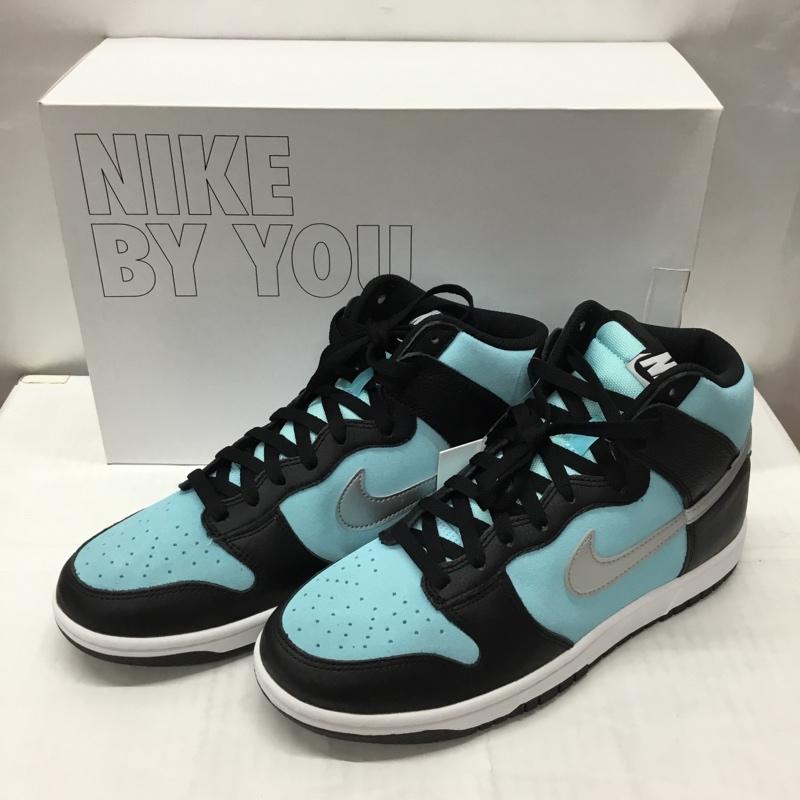 ナイキ NIKE スニーカー スニーカー DJ7023-991 DUNK HIGH BY YOU 27.5cm 箱有 27.5cm ロゴ、文字 黒 / ブラック / X 水色 / ライトブルー /  メンズ USED 古着 中古 10111965