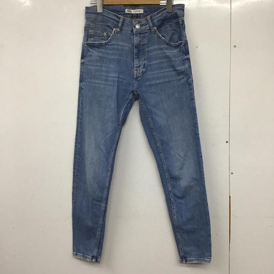 ザラ ZARA パンツ デニム、ジーンズ 38 無地 水色 / ライトブルー /  レディース USED 古着 中古 10136636