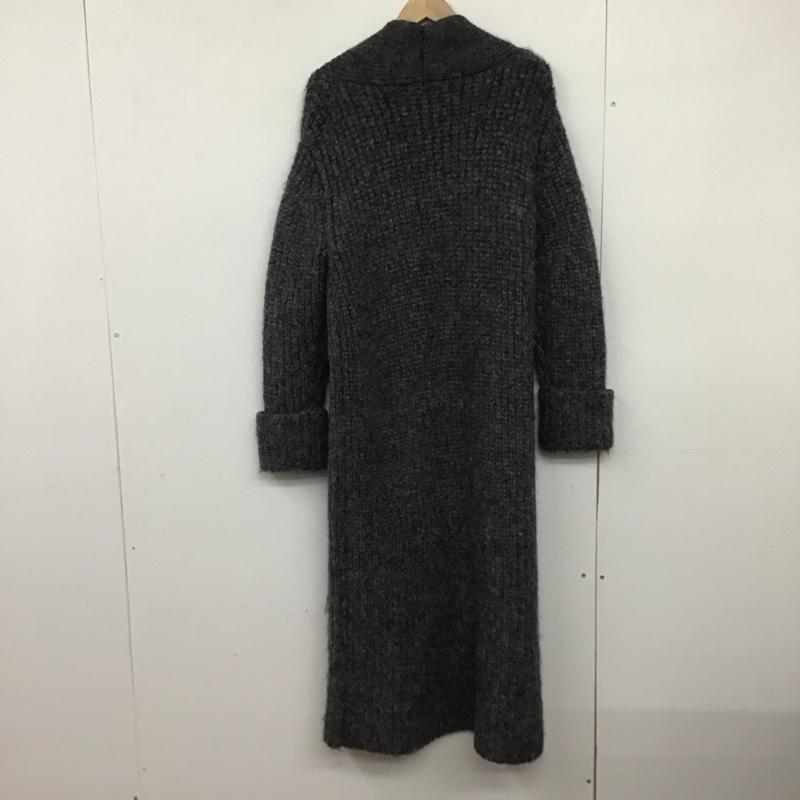 ザラ ZARA カーディガン 長袖 5755 180 922 ガウン ロング丈 XS 無地 灰 / グレー /  レディース USED 古着 中古 10145904