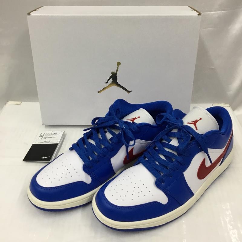 ナイキ NIKE スニーカー スニーカー DC0774-416 WMNS AIR JORDAN 1 LOW 29cm 箱有 29.0cm ロゴ、文字 白 / ホワイト / X 青 / ブルー / X 赤 / レッド /  メンズ USED 古着 中古 10105855