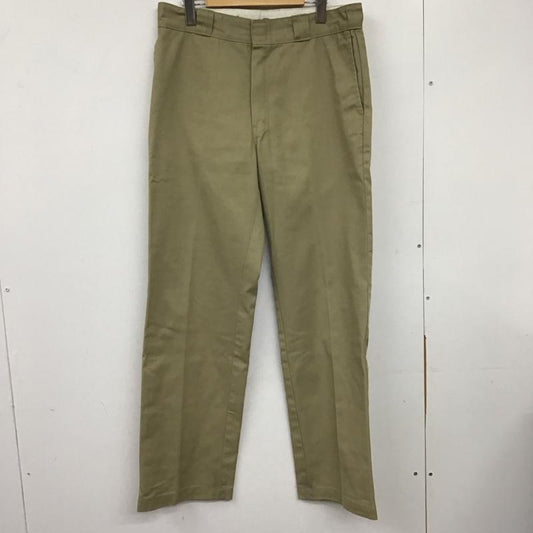ディッキーズ Dickies パンツ ワークパンツ、ペインターパンツ ワークパンツ ワイドパンツ カジュアルパンツ 34 無地 ベージュ / ベージュ /  メンズ USED 古着 中古 10139181