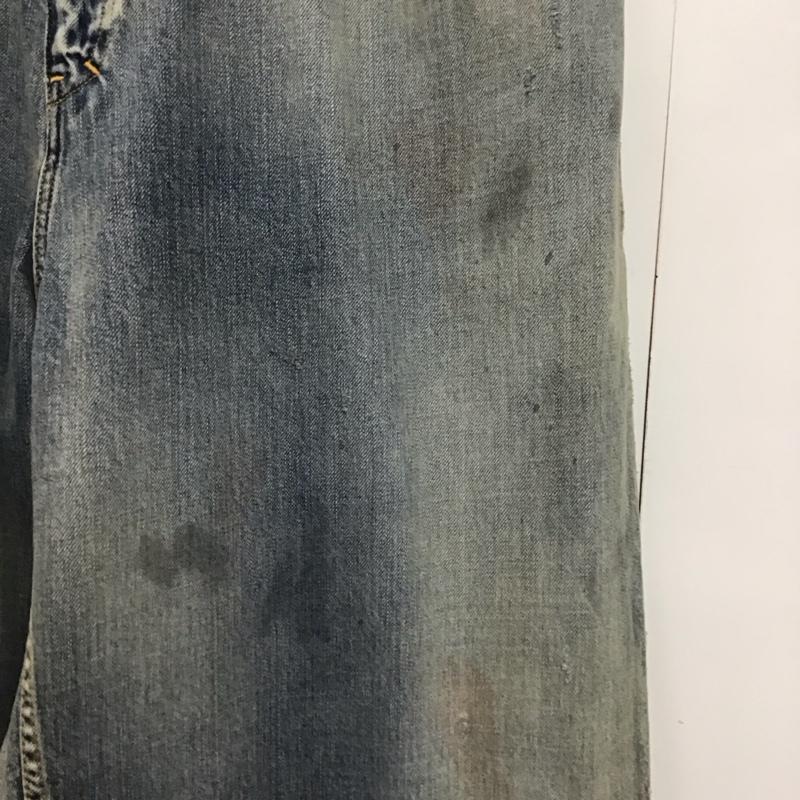 アンセルム ANCELLM パンツ デニム、ジーンズ anc-pt78 AGINGSTRAIGHT5PDENIMPANTS ボトム 3 ダメージ加工 インディゴ / インディゴ /  メンズ USED 古着 中古 10143453