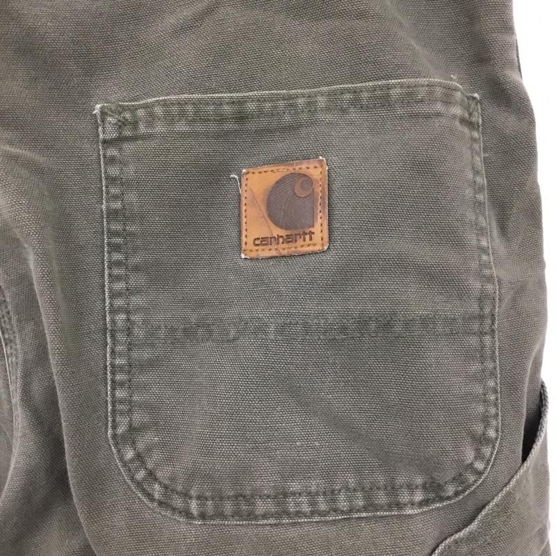 カーハート Carhartt パンツ ワークパンツ、ペインターパンツ ワークパンツ ワイドパンツ カジュアルパンツ 38 無地 カーキ / カーキ /  メンズ USED 古着 中古 10116667
