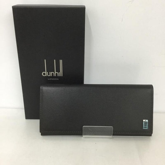 ダンヒル DUNHILL 財布 長財布 SIDECAR FP1010E 箱有 ワンポイント ダークブラウン / ダークブラウン /  メンズ USED 古着 中古 10126457