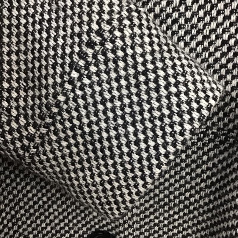 ナチュラルビューティーベーシック NATURAL BEAUTY BASIC コート コート一般 長袖ロングコート アウター カジュアルジャケット L 総柄 白 / ホワイト / X 黒 / ブラック /  レディース USED 古着 中古 10142664