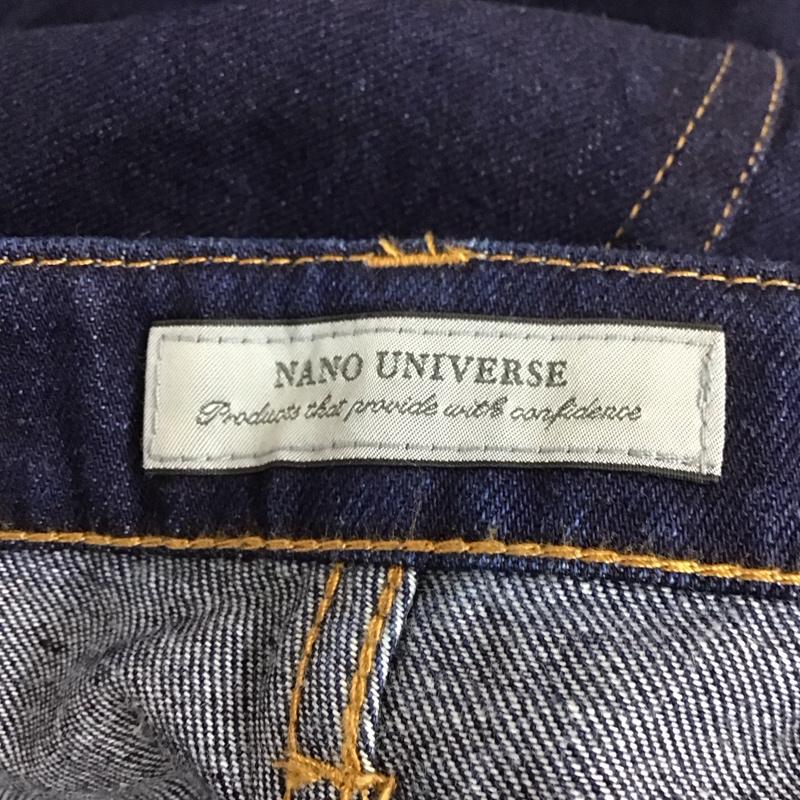 ナノユニバース nano・universe パンツ デニム、ジーンズ スリムパンツ カジュアルパンツ ストレートパンツ ストレッチパンツ S 無地 インディゴ / インディゴ /  レディース USED 古着 中古 10116994