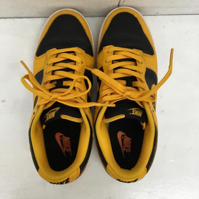 ナイキ NIKE スニーカー スニーカー DD1391-004 Dunk Low Championship Goldenrod 26.5cm ロゴ、文字 黒 / ブラック / X 黄 / イエロー /  メンズ USED 古着 中古 10141696