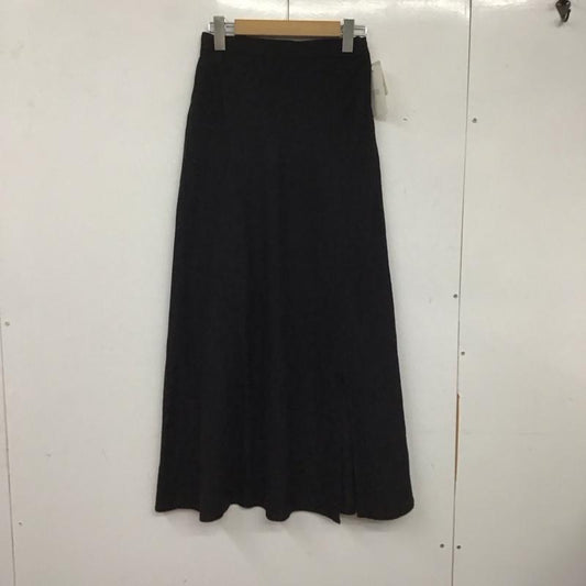 ローリーズファーム LOWRYS FARM スカート ロングスカート アサコンスリットフレアSK M 無地 黒 / ブラック /  レディース USED 古着 中古 10137831