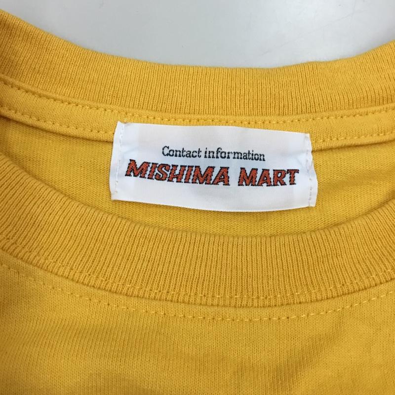 ミシママート MISHIMA MART カットソー 半袖 L ロゴ、文字 黄 / イエロー /  メンズ USED 古着 中古 10114114