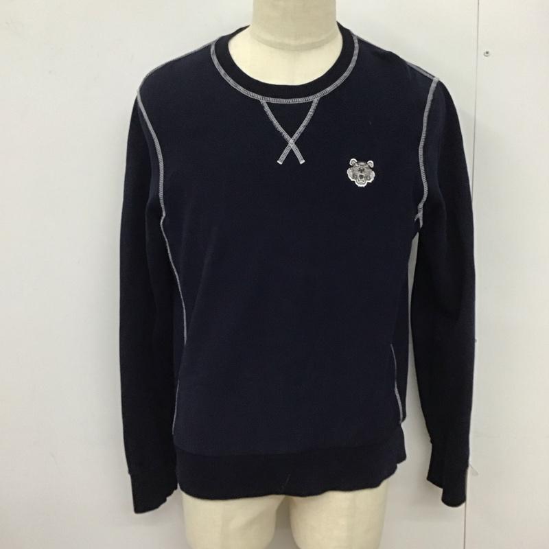 ケンゾー KENZO トレーナー 長袖 長袖 L ロゴ、文字 紺 / ネイビー /  メンズ USED 古着 中古 10123716