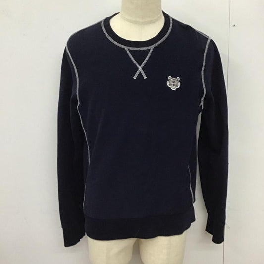 ケンゾー KENZO トレーナー 長袖 長袖 L ロゴ、文字 紺 / ネイビー /  メンズ USED 古着 中古 10123716