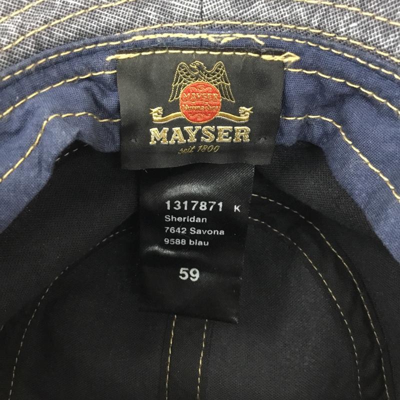 マイザー MAYSER 帽子 ハット 1317871 ワンポイント 紺 / ネイビー /  メンズ USED 古着 中古 10109918